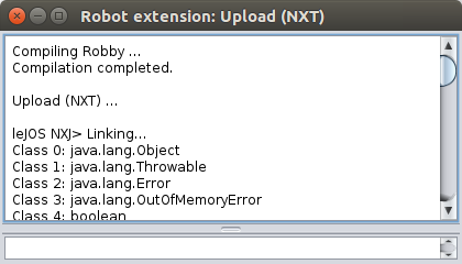 Upload for NXT robot