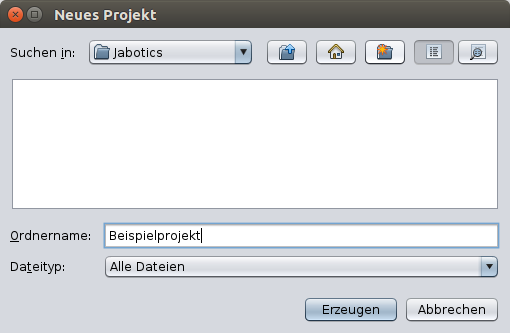 Neues Projekt