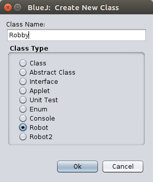 New robot class
